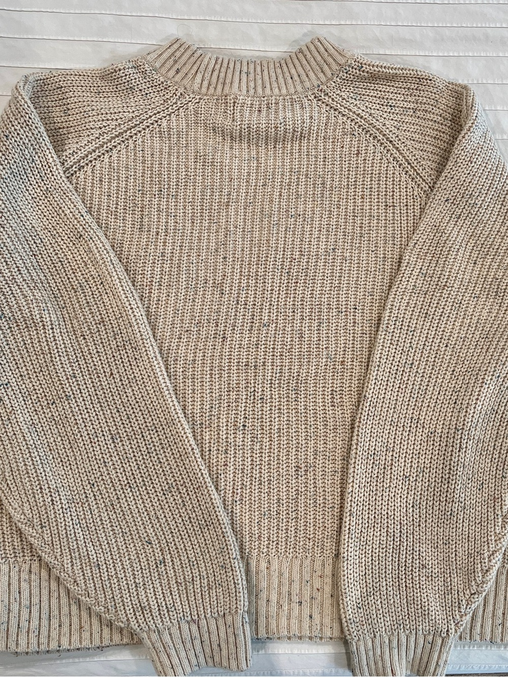 Old Navy women's Crewneck Sweater in Light Beige - Picture 2 of 3